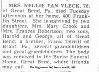 VanVleck, Mrs. Nellie